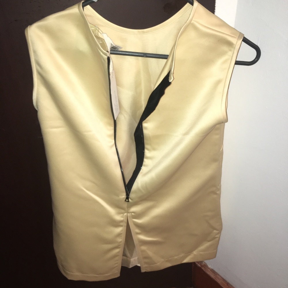 Women's Top Kai New York Yellow  Back Slit Sleevel